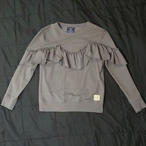 Size M U.S. Polo Assn. Ruffle front Crewneck